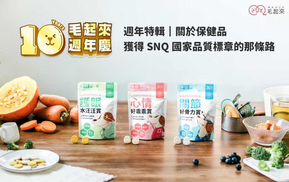 【毛起來10週年特輯3】毛孩保健品，我們做到了國家級認證！