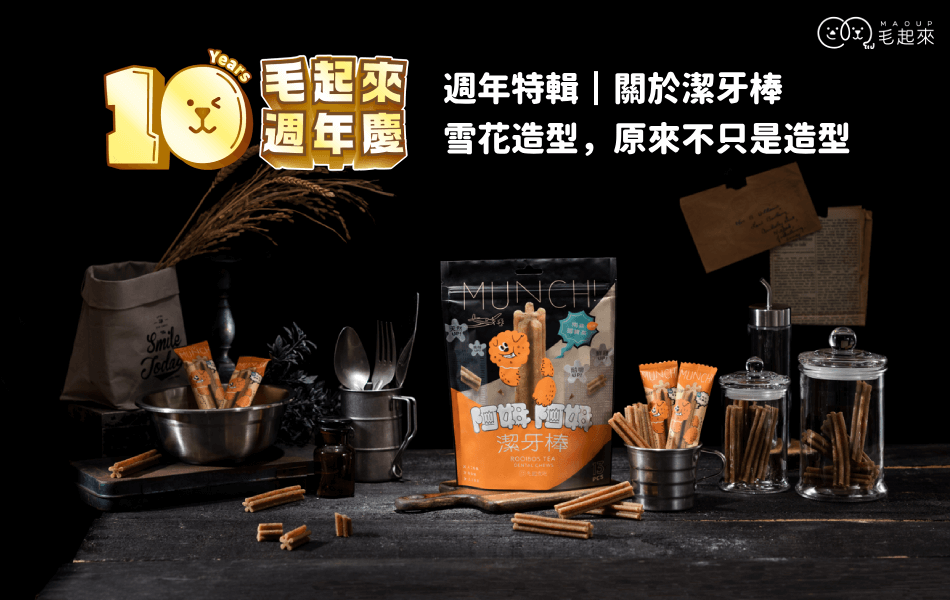 【毛起來10週年特輯4】阿姆潔牙棒的雪花造型，為什麼更安全、更好咬？