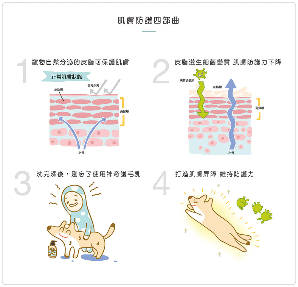 【毛起來】草本養護│柔順不打結神奇護毛乳-汪喵通用