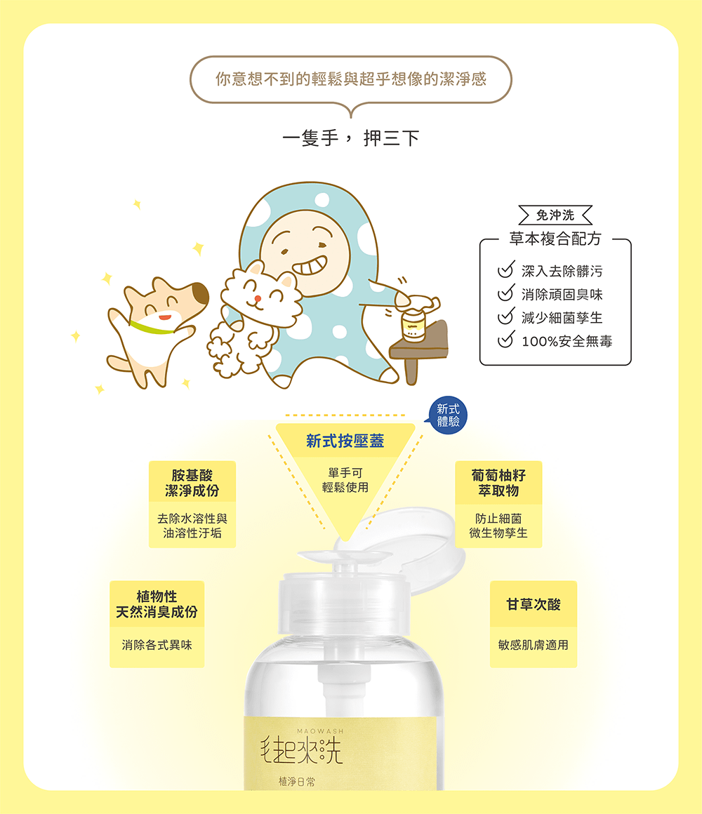 【毛起來】草本速淨潔膚水