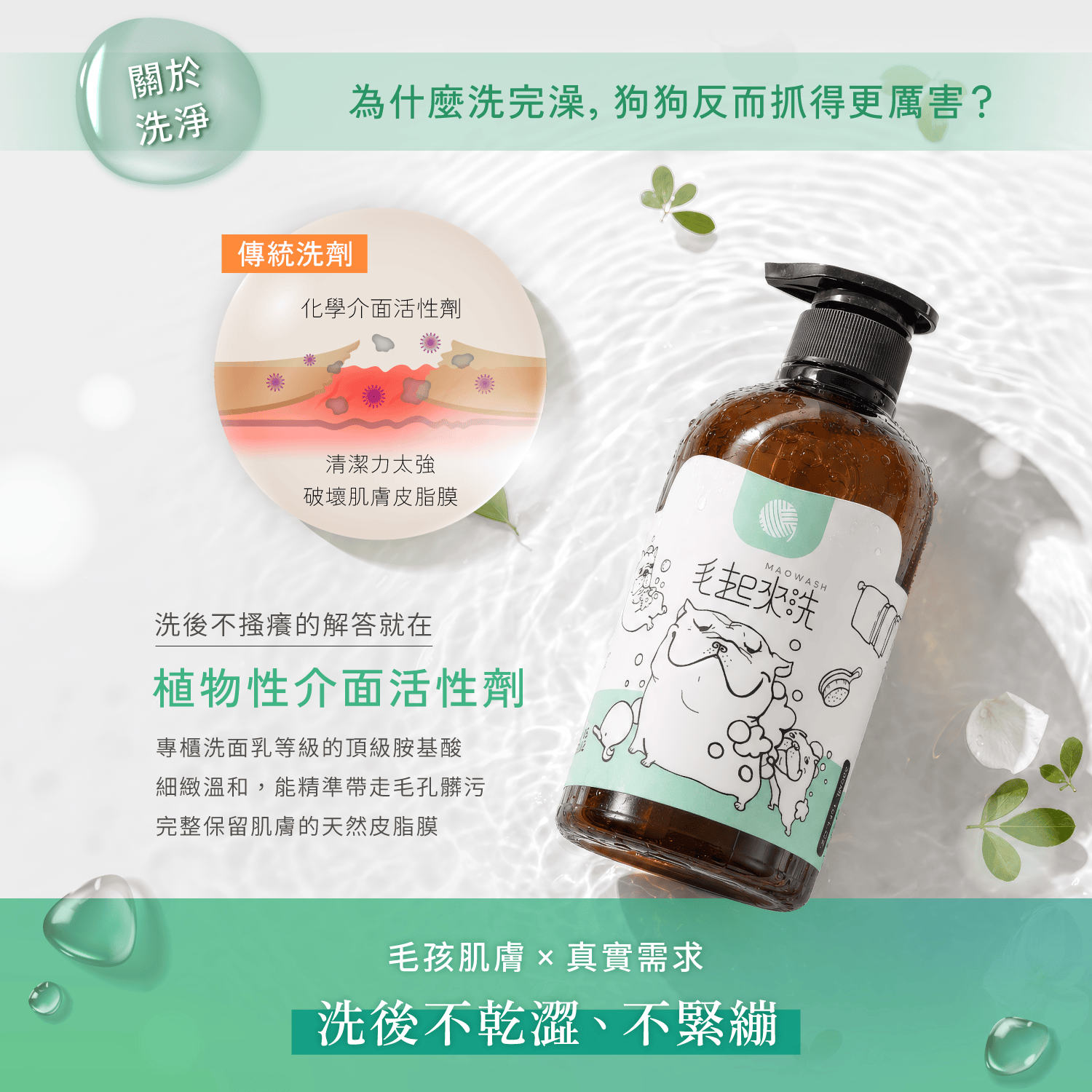 【毛起來】草本養護│癢癢退散洗毛精-汪汪專用