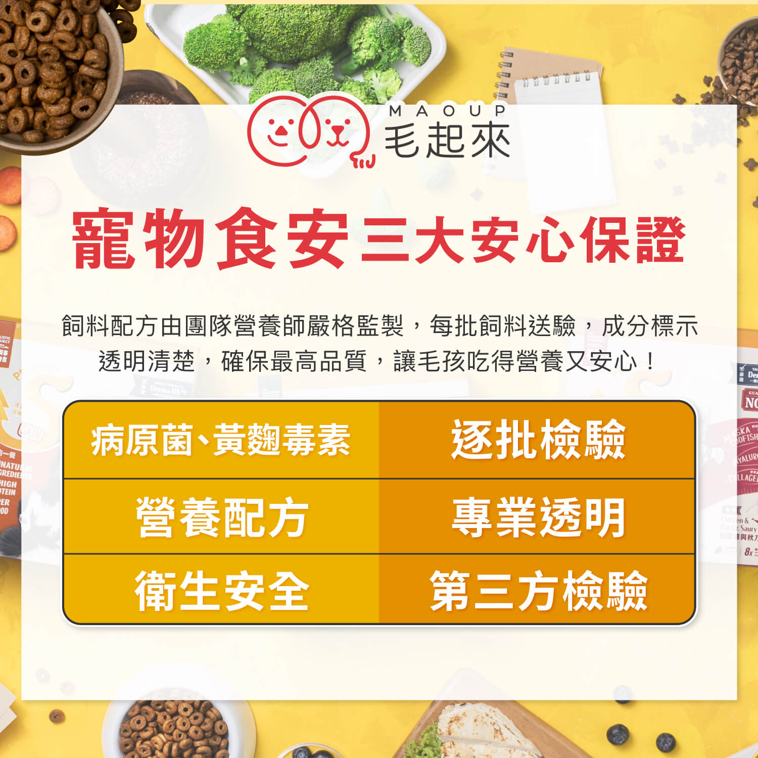 【毛起來】試用體驗組│毛食事計畫嘗鮮包