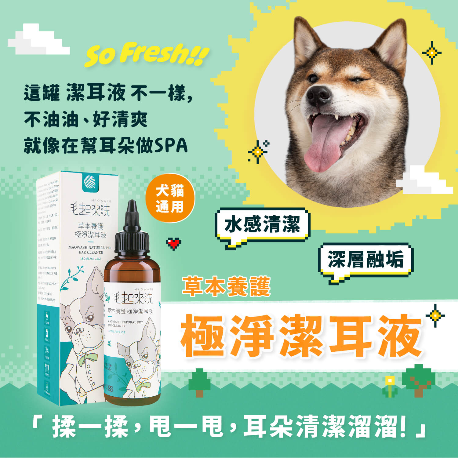 【毛起來】草本養護│極淨潔耳液