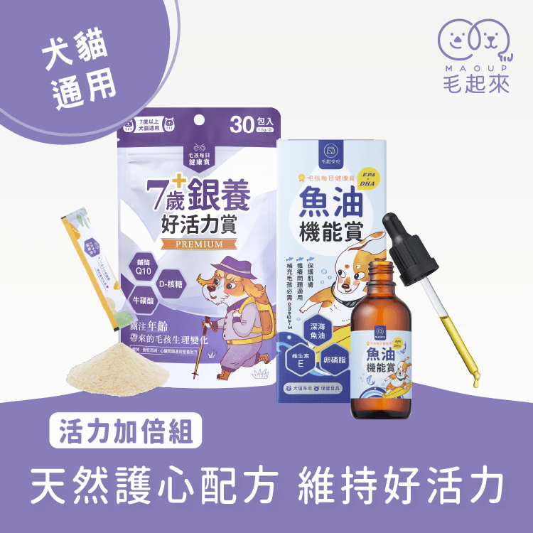 【毛起來】毛孩每日健康賞│7歲+銀養好活力賞