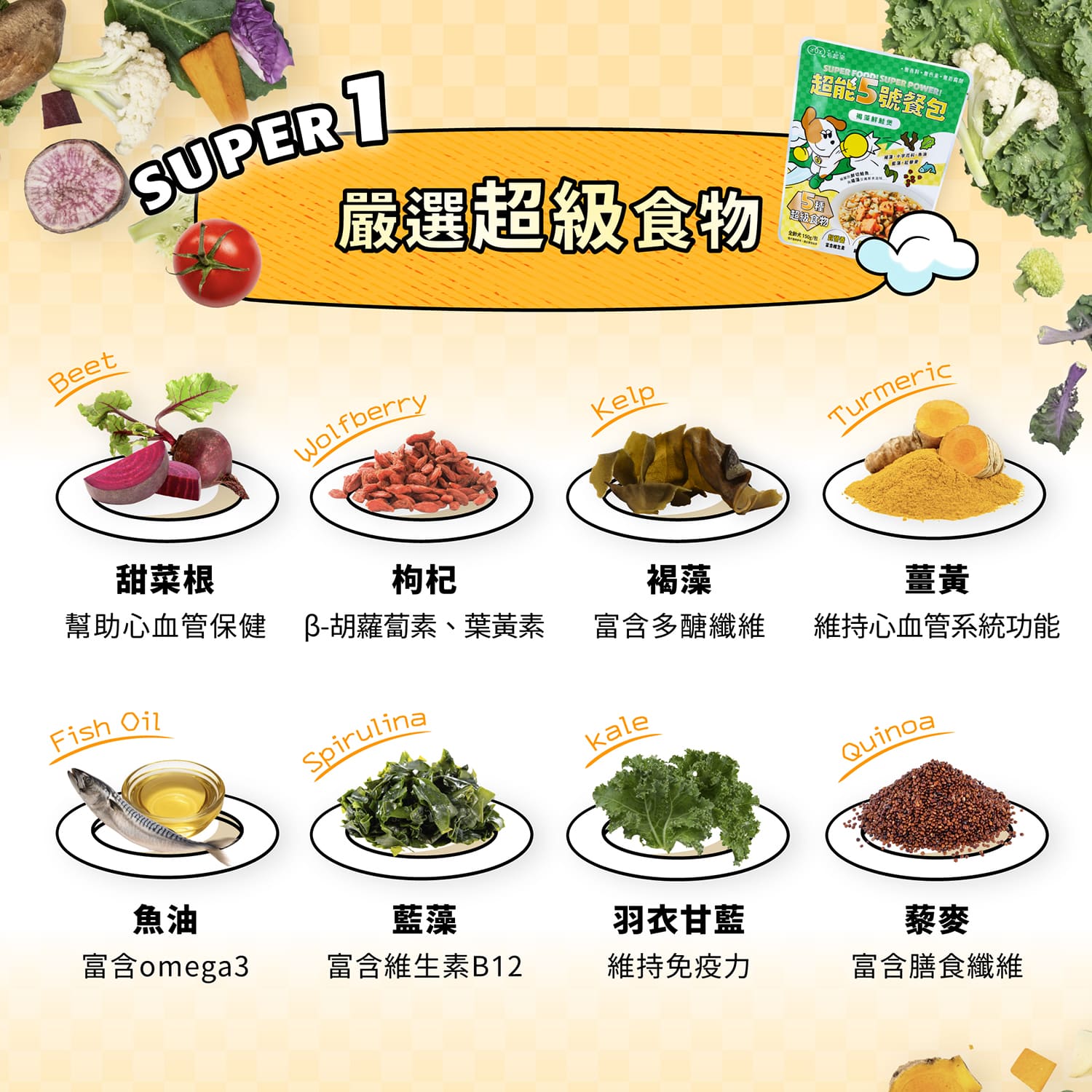 【官網獨家】超能5號餐包 買1送1（限同口味，需登入限購1次）