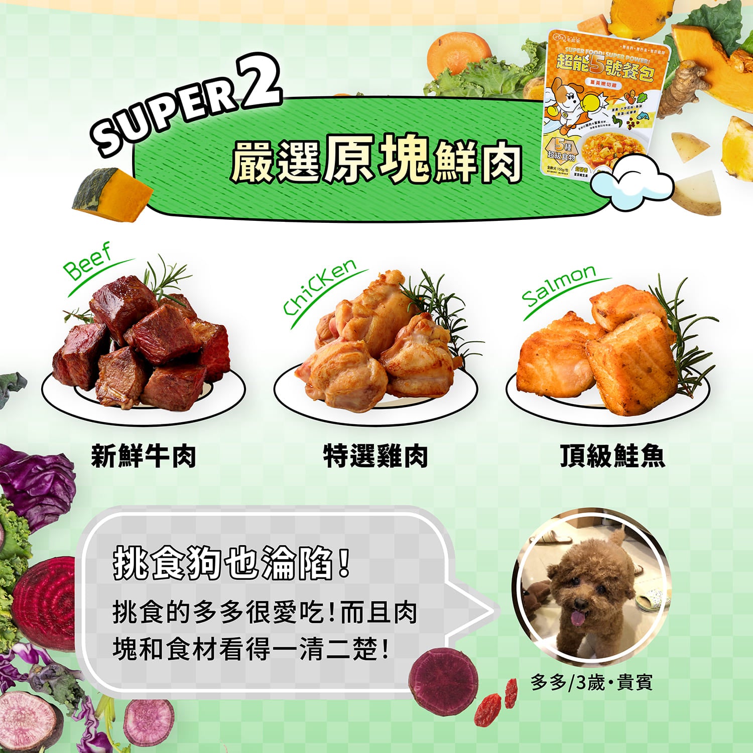 【官網獨家】超能5號餐包 買1送1（限同口味，需登入限購1次）