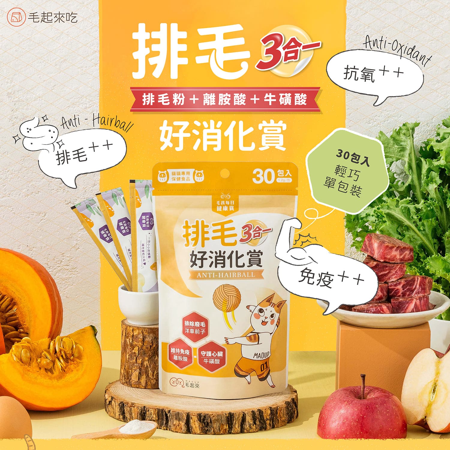 AC測試_【毛起來】護膚低敏鮮肉主食罐｜嘗鮮體驗組