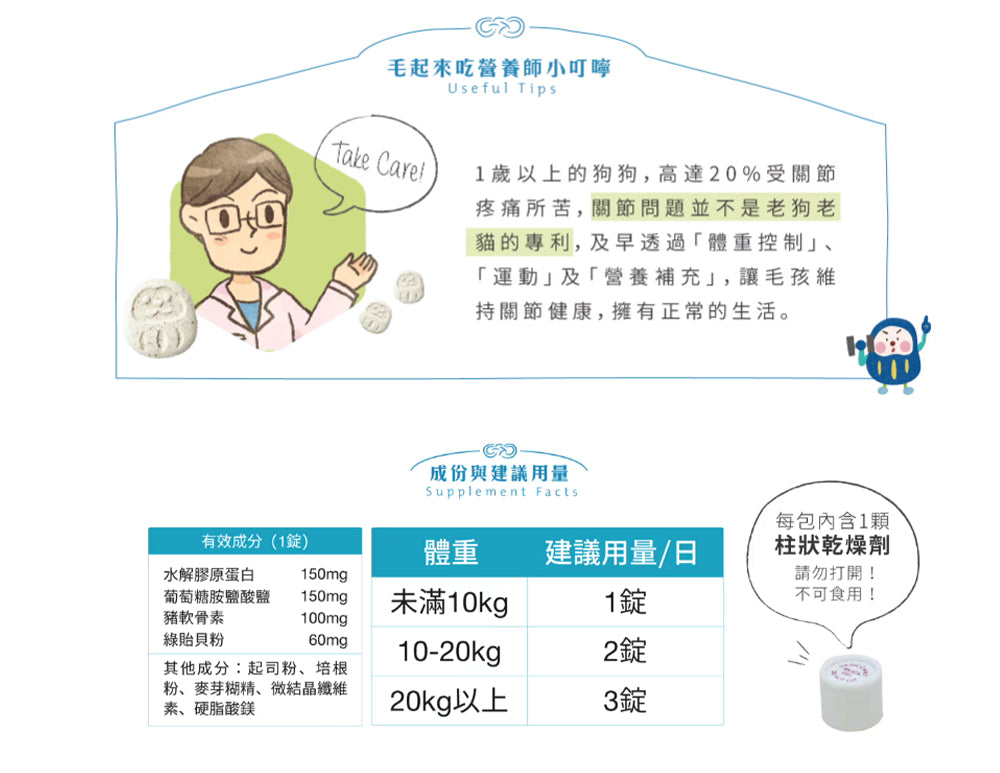 【團購專屬】關節好骨力賞(30錠/70錠)