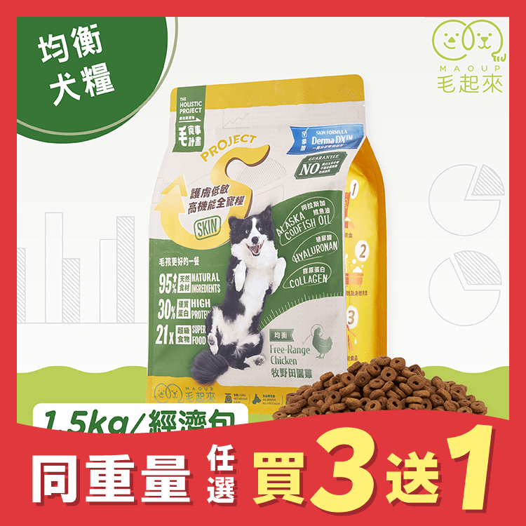 【毛起來】護膚均衡犬糧│S11牧野田園雞