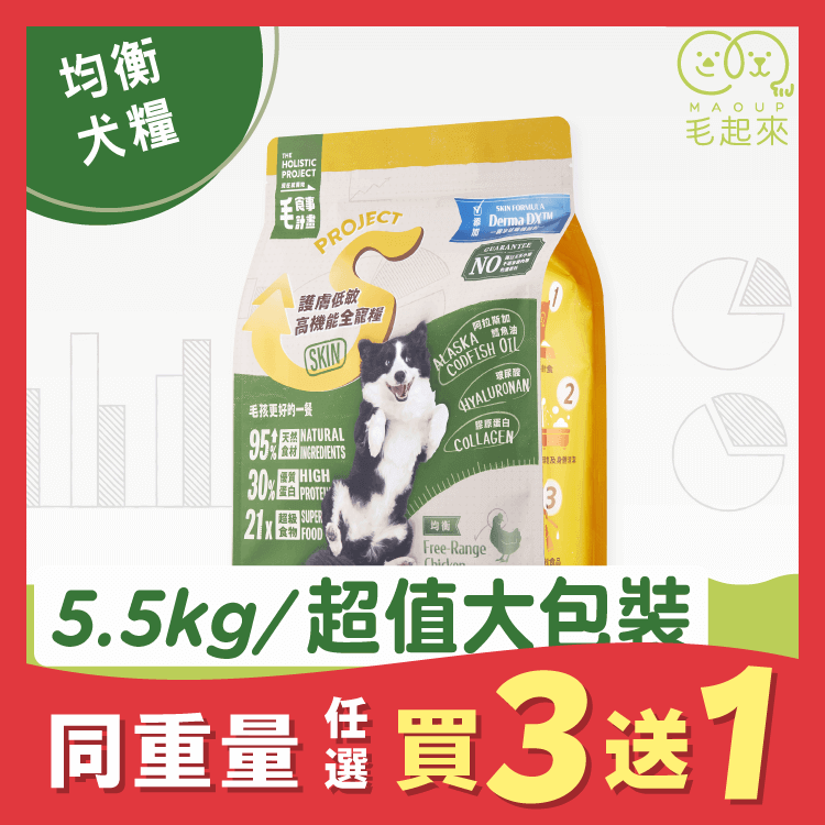 【毛起來】毛食事計畫│護膚均衡犬糧