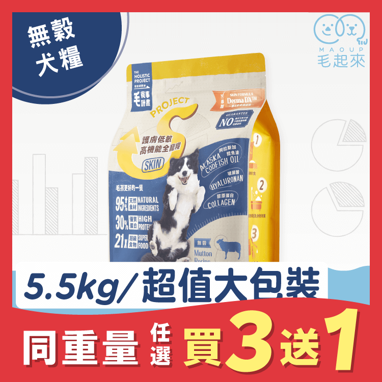【毛起來】護膚無穀犬糧│S13低敏放牧羊
