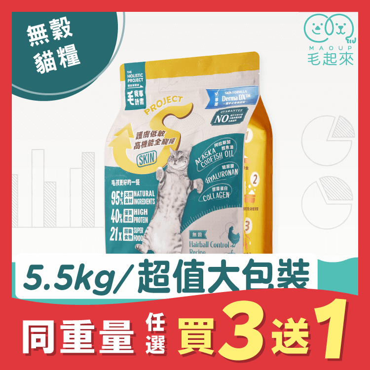 【毛起來】護膚無穀貓糧│S23化毛南瓜雞