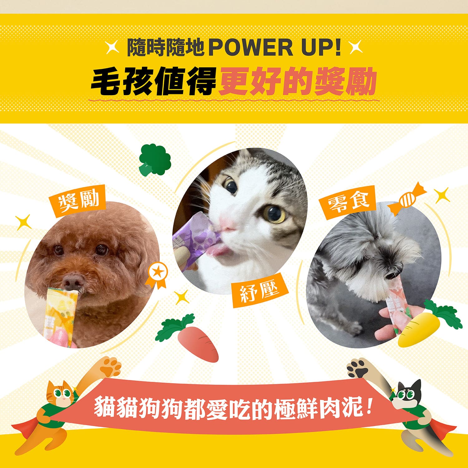 【毛起來】鮮摘100能量肉泥｜雞肉X地瓜