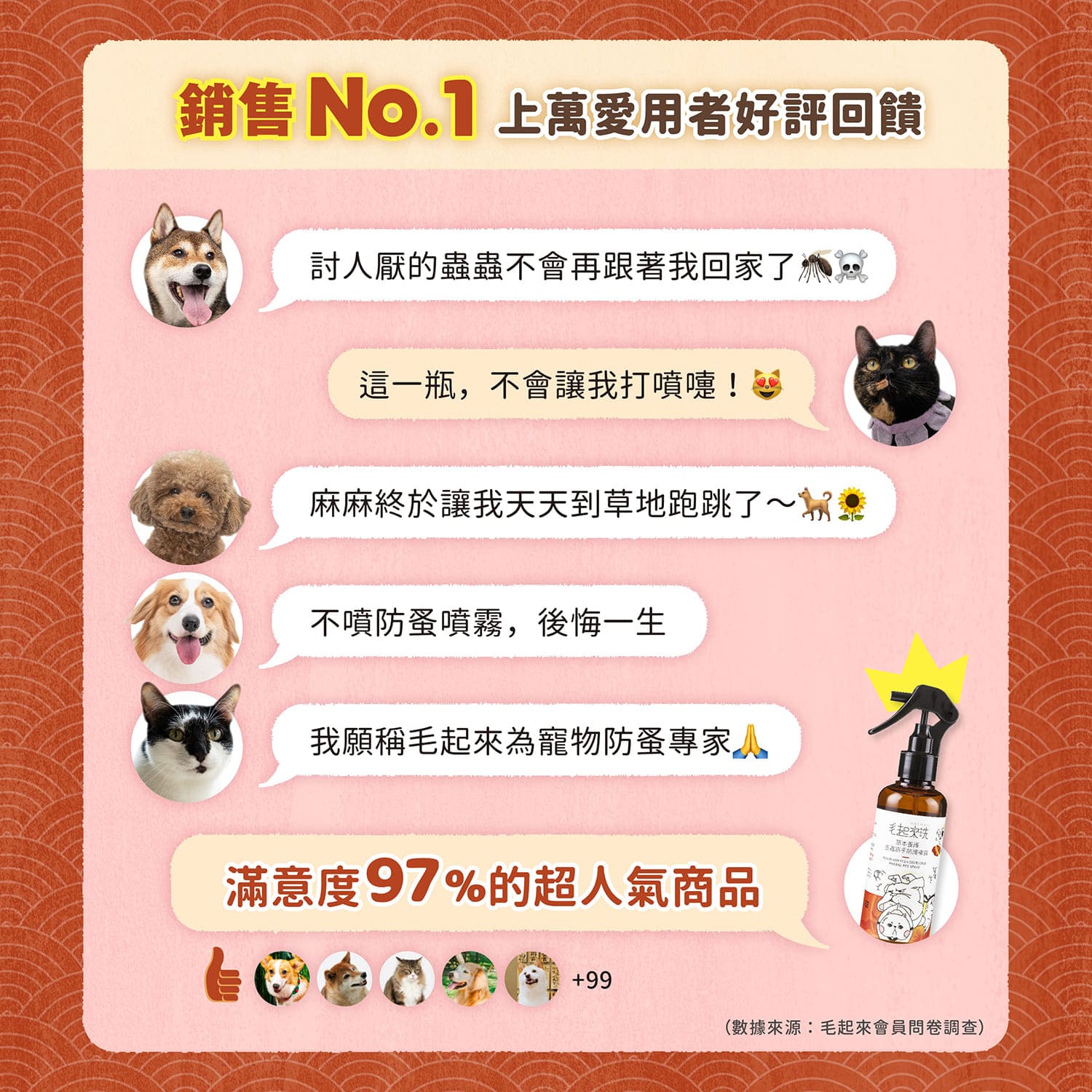 【毛起來】草本養護│蚤蟲高手防護噴霧