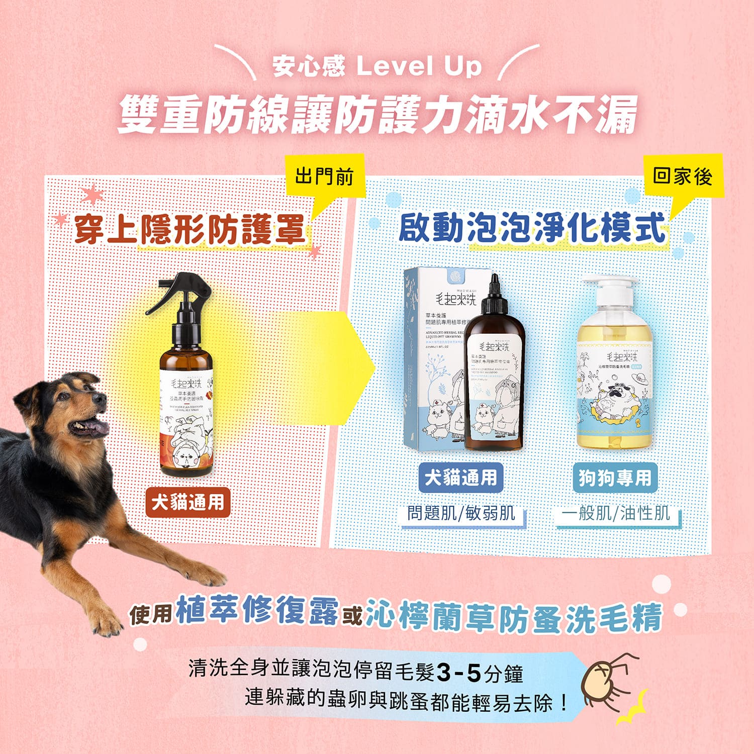 【毛起來】草本養護│蚤蟲高手防護噴霧