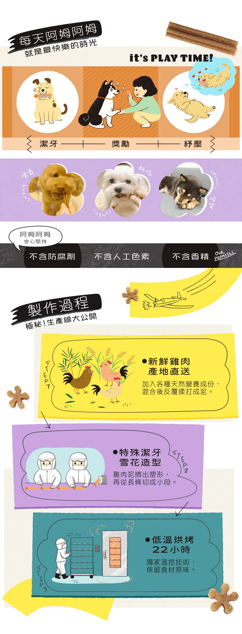 【團購】阿姆阿姆潔牙棒 (買3送1)