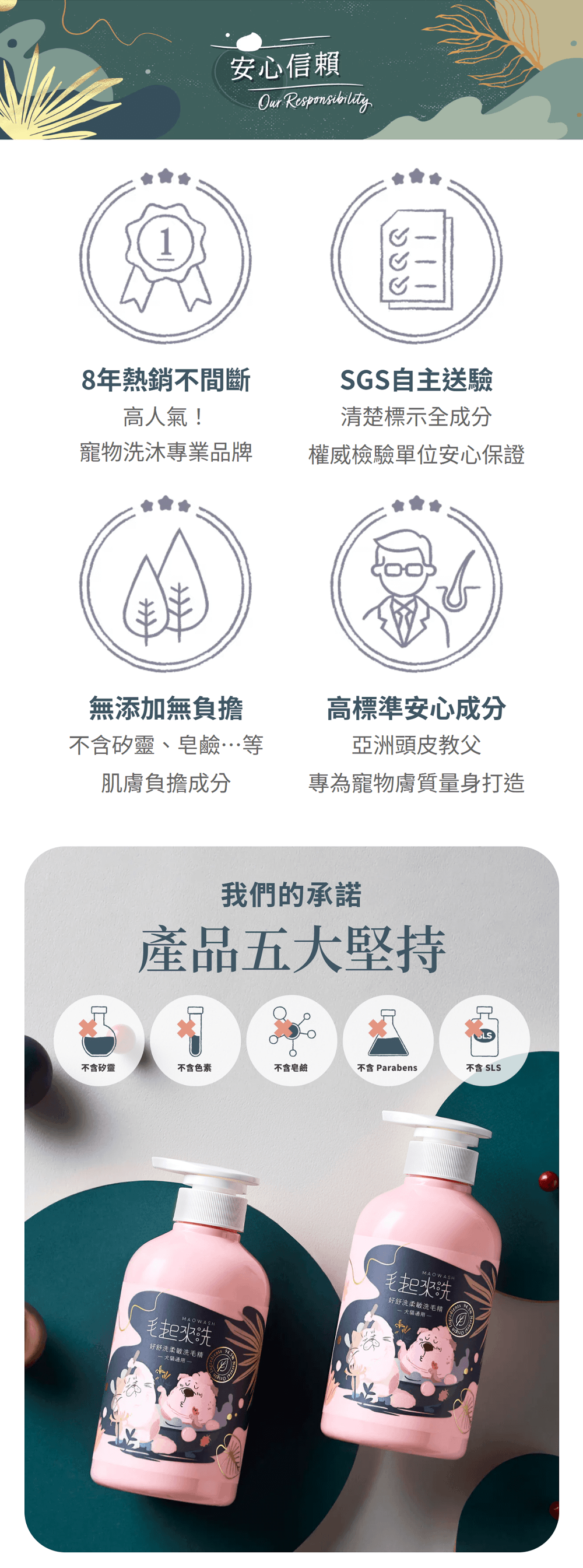 【毛起來】草本養護│好舒洗柔敏洗毛精