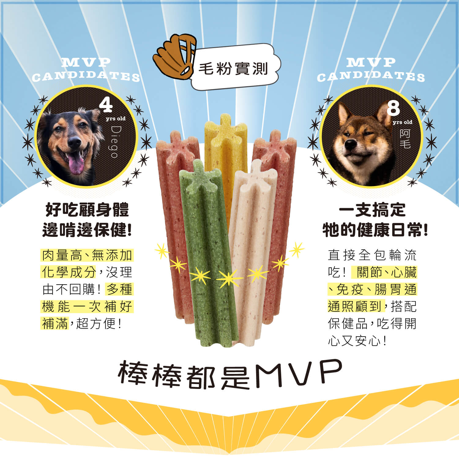 【毛起來】阿姆阿姆潔牙棒｜超級1棒 綠貽貝(關節)