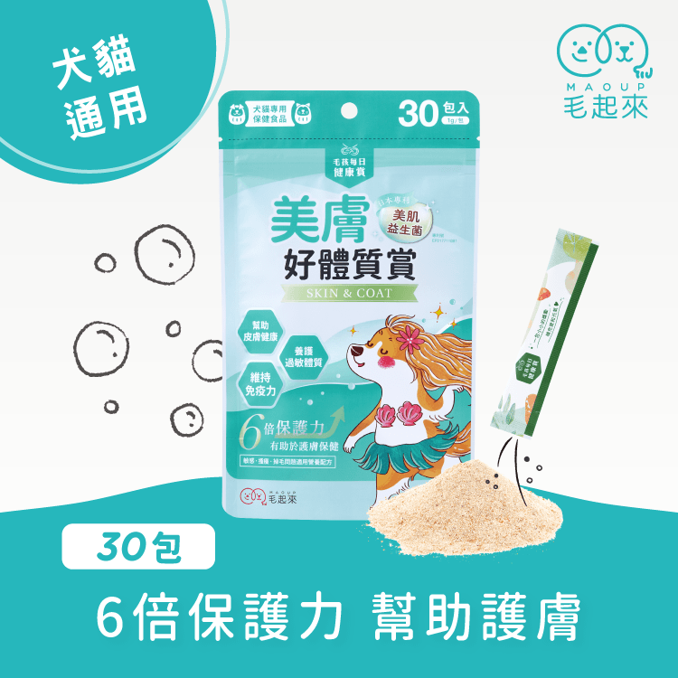 【毛起來】毛孩每日健康賞│美膚好體質賞