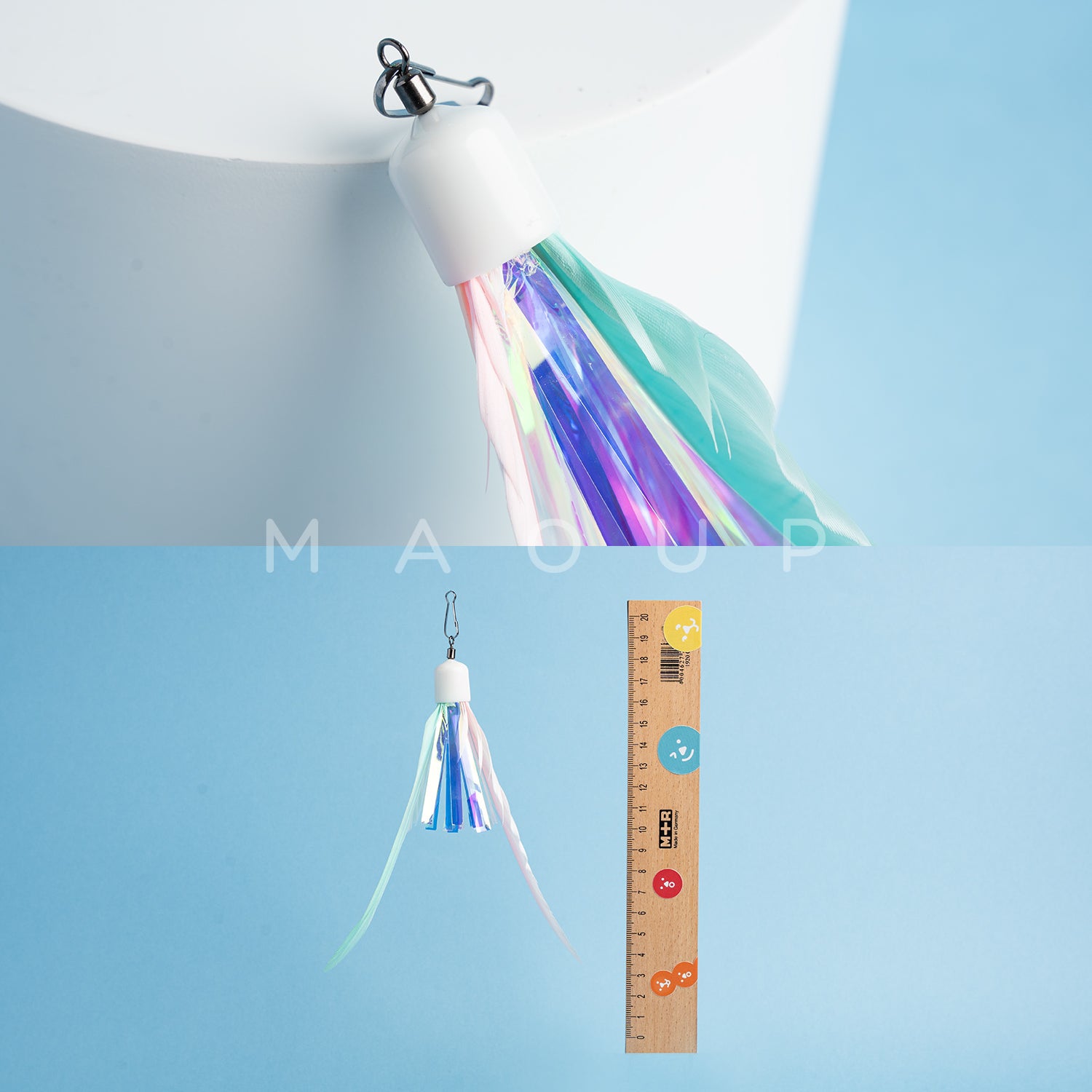【Zooahpet】逗貓玩具│炫彩羽毛流星